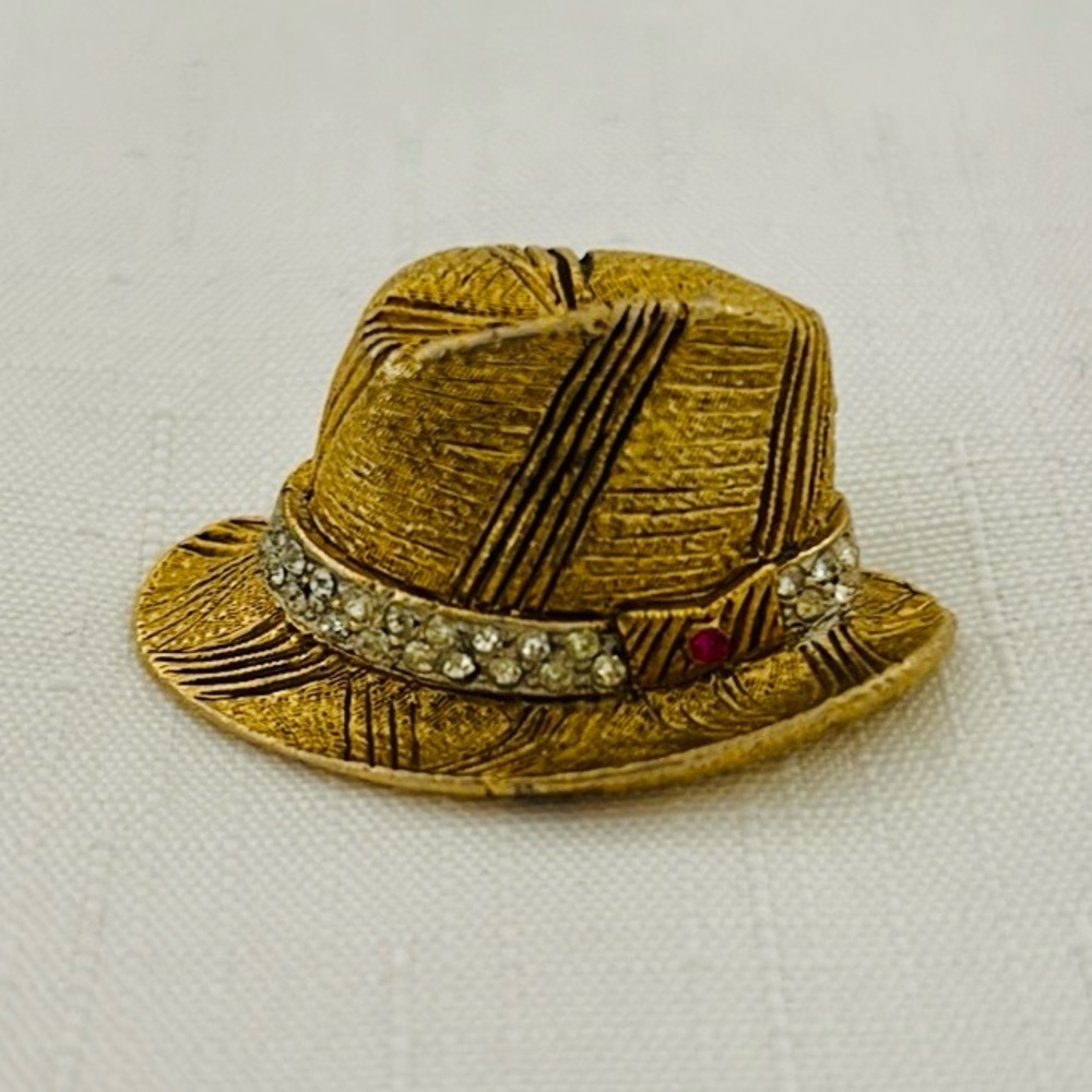 Vintage / 40โs~70โs / My Fair Lady Fedora Brooch - Picture 7 of 7